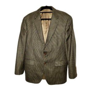 Ralph Lauren Tan and Black Check Sport Coat/Jacket